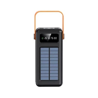 30000mAh 100000mAh شارژر خورشیدی 120000Mah کابل قابل جدا شدن پاوربانک خورشیدی با طناب