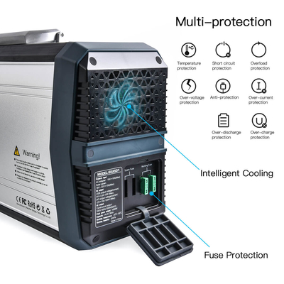 UPS 500W پرتابل نیروگاه ژنراتور نیروگاه سیار کمپینگ با خروجی USB DC AC
