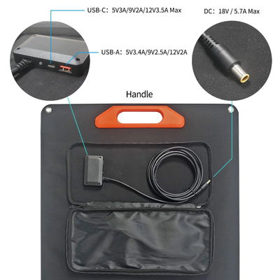 پنل خورشیدی تاشو انرژی شارژر باتری خورشیدی 80 وات 100 وات 160 وات