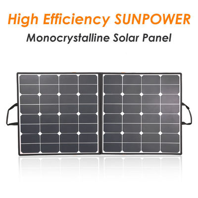 شارژر پانل خورشیدی تاشو 100 واتی 32 ولتی برای نیروگاه در فضای باز