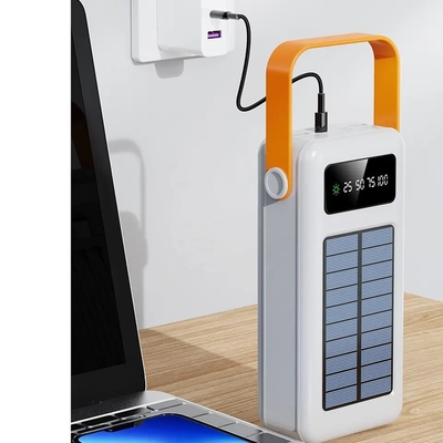 30000mAh 100000mAh شارژر خورشیدی 120000Mah کابل قابل جدا شدن پاوربانک خورشیدی با طناب
