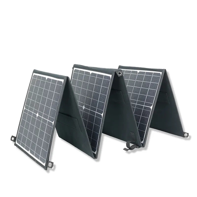 پنل خورشیدی تاشو کیف دستی ایستگاه برق قابل حمل انرژی خورشیدی 6 فول ETFE 60W 110w 220w