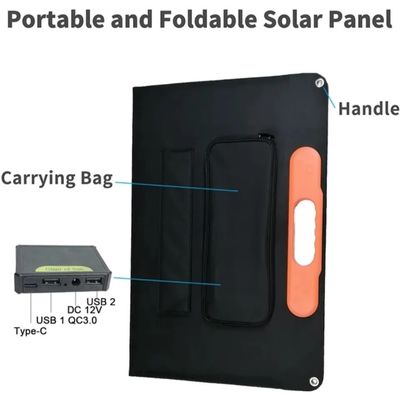 پانل های خورشیدی با کارایی بالا قابل تاشو ضد آب 21W 40W 60W 80W 120W 200W