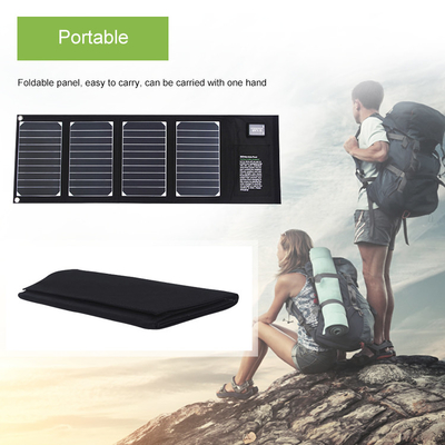 شارژر خورشیدی 20 واتی شارژر پنل خورشیدی تاشو با 2 خروجی USB ضد آب