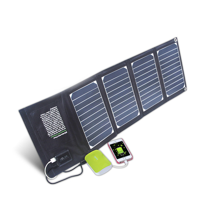 شارژر پنل خورشیدی تاشو قابل حمل IPX4 20 وات با 2 خروجی USB