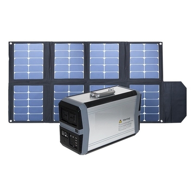 1000W باتری لیتیوم یونی MPPT ژنراتور نیروگاه قابل حمل سیستم خورشیدی برای خانه