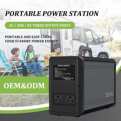 LifePO4 Camping Emergency Backup Solar Power Generator for RV Air Conditioner