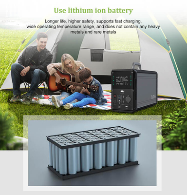 منبع تغذیه قابل حمل 1380Wh Lifepo4 Solar Generator