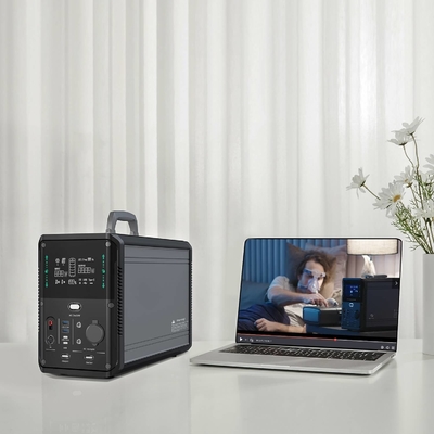 Lifepo4 باتری قابل حمل لیتیوم ژنراتور Ac Inverter CPAP Power Station 1500w