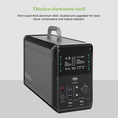 نیروگاه لیتیوم یون قابل شارژ 1500 وات برای ذخیره سازی اضطراری سفر در فضای باز