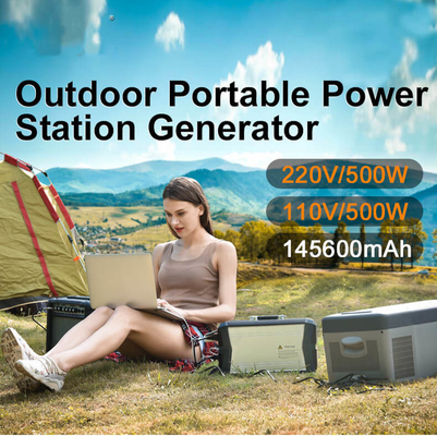 500w BMS کمپینگ در فضای باز نیروگاه قابل حمل لیتیوم یون سازگار با محیط زیست