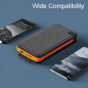 پنل شارژر پاوربانک 6 واتی با انرژی خورشیدی 25000 میلی آمپر ساعتی OEM برای تلفن همراه 3