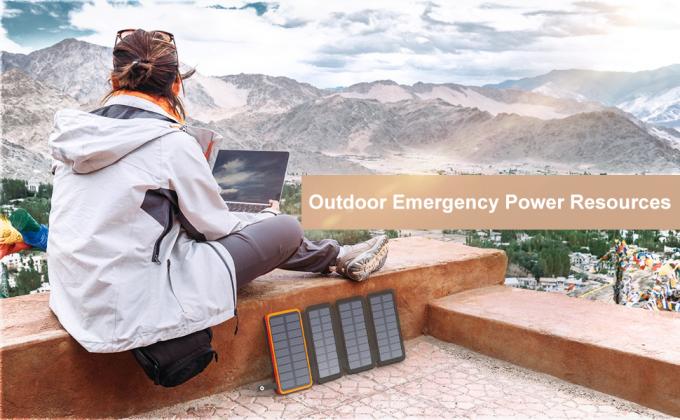 پنل شارژر پاوربانک 6 واتی با انرژی خورشیدی 25000 میلی آمپر ساعتی OEM برای تلفن همراه 6