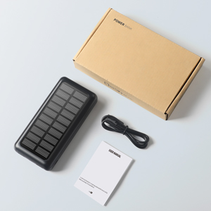 بسته باتری IPX5 شارژر قابل حمل 30000 میلی آمپری با انرژی خورشیدی برای آیفون 9