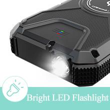 شارژر بی سیم پاوربانک خورشیدی 18 واتی QC3.0 با 4 خروجی 4